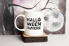 Halloween coffee mug mockup spooky dark autumn fall mock up Product Image 2