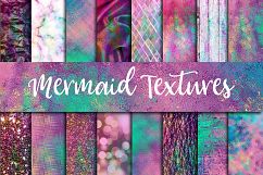 Mermaid Textures Digital Paper Product Image 1