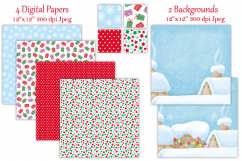 Christmas clipart, Christmas graphics &amp; illustrations, Santa Product Image 3