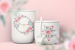 Pink Roses Watercolor Bundle Product Image 9