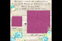 36 Glitter and Solid Color Princess Pink and Blue Papers Product Image 3