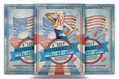 4th July Independence Day Flyer And Ticket Product Image 1