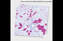 12 Winter Floral Digital Papers in Frozen Theme Color Product Image 2