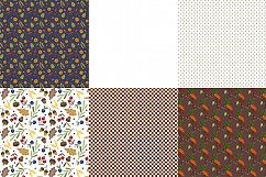 Forest Animals Digital Papers, Wood paper, Autumn paper Product Image 3