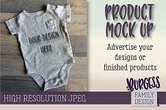 MOCK UP Angled baby outfit | High Resolution JPEG Product Image 1