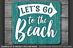 Let&#039;s Go To The Beach SVG Files - Beach Decor - 748 Product Image 3