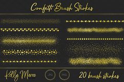 Gold Confetti Brush Strokes Product Image 4