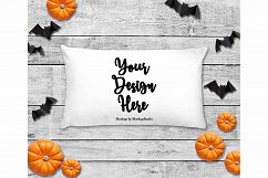 Throw Pillow Mockup Bundle 6 Images, Pillow Flat Lay Display Product Image 3
