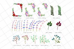 Watercolor Floral Bouquet, Flowers &amp; Leaves Kit Product Image 13