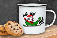 Santa In Sleigh Ho Ho Ho! SVG Cut File Product Image 4