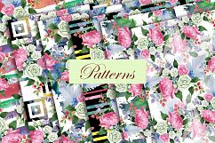 Wedding watercolor bouquets PNG set Product Image 5