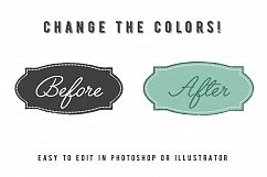 Chalkboard Frame and Label Overlays Product Image 5