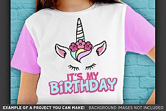 Birthday UNICORN SVG - Its My Birthday Unicorn Shirt - 1056 Product Image 3