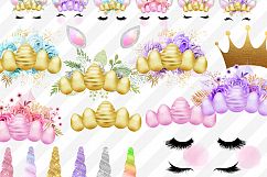 Easter Unicorns Clipart Product Image 3