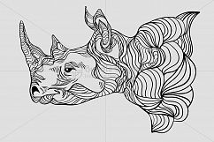 Rhinoceros - Wild Animal Creative Graphics Product Image 2