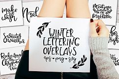 Winter Lettering Overlays Product Image 1