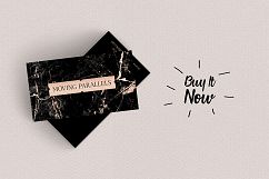 Rose Gold Foil Marble Business Card Product Image 6