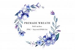 Floral Blues Watercolor Set Product Image 4