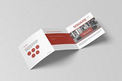Square Trifold Brochure Mockup Product Image 16