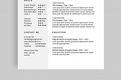 Simple Resume / CV Product Image 2