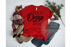 Winter Mockup Bundle Bella Canvas Mockup Bundle T Shirt Flay Product Image 5