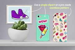 Girls Power. Clipart and pattern set Product Image 5