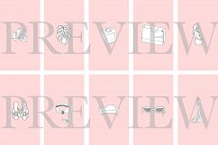 40 Instagram Story Highlights Icons in Pink, Hand Drawn Product Image 5