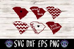 South Carolina Set of 6 State Bundle | SVG DXF EPS PNG Files Product Image 1