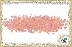 Brush Strokes in Blooming Dahlia - Pink Glitter - Digital Clipart 30 of beautiful PNG files Product Image 28