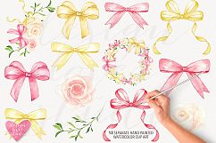 Watercolor Bow collection clipart Product Image 2