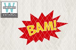 Comic Book Bubbles Cutting Files KWD082G Product Image 1