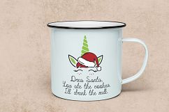 Christmas Unicorn SVG Cut Files Product Image 4