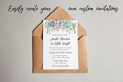 Watercolor Succulents and Greenery Product Image 11