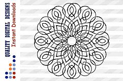 Mandala svg Mandala wall art Mandala clip art Cut files Product Image 2