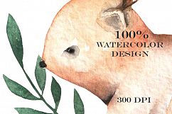 Watercolor cute Animals Product Image 4