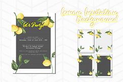 Lemon Invitation Background Product Image 1