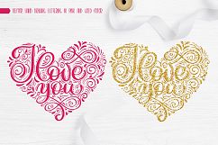 I Love You Vector Valentine Quote SVG Product Image 6