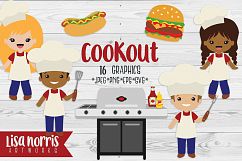 Cookout Clip Art Graphics &amp; SVG Cutting Files Product Image 1