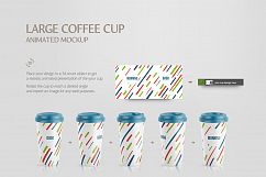 Large Coffee Cup Animated Mockup Product Image 6