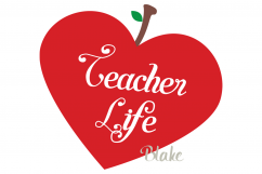 Teacher Life svg Teacher Apple svg Teacher t-shirt gift svg  Product Image 1
