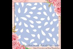 100 Seamless White Petal Flower Digital Paper Pastel Wedding Product Image 2