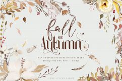 Fall for Autumn - Watercolor Clipart Product Image 1