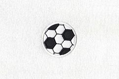 Soccer Ball Football Applique Machine Embroidery Design Product Image 2