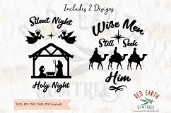 Christmas nativity, Wise men in SVG,DXF,PNG,EPS,PDF format Product Image 1