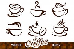 Coffee Cup Vector Icons Product Image 1