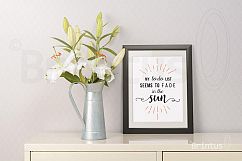 Frame mockup - clean bright interior lily flowers Product Image 6