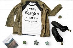 T-Shirt Mockup Mega Bundle Fall Winter Bella Canvas 3001 Product Image 10