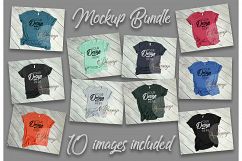 Heather Colors 3001 Bella Canvas Mockup Bundle T Shirts Product Image 1