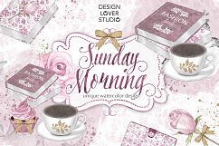 Watercolor Sunday Morning design Product Image 1