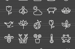 166 Nature &amp; Outdoor Line Inverted Icons Product Image 2